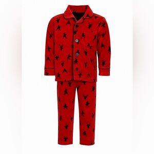 Carter's holiday red Reindeer Pajamas 2 piece set Christmas Red Girl Boy size 5
